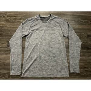 Lululemon Metal Vent Tech Shirt Men S Heather Gray Long Sleeve Gym Activewear